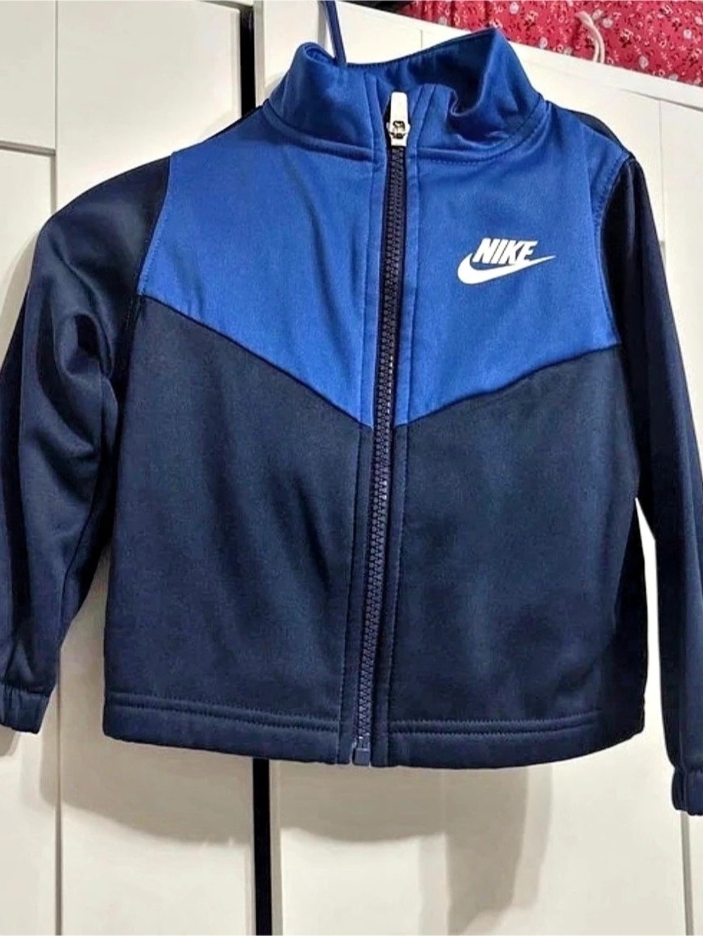 Nike Kids Blue Color Block Track Jacket and Pants